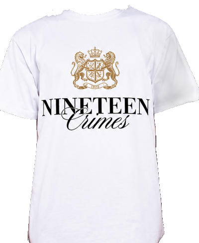 Nineteen Crimes Crest Tee · White