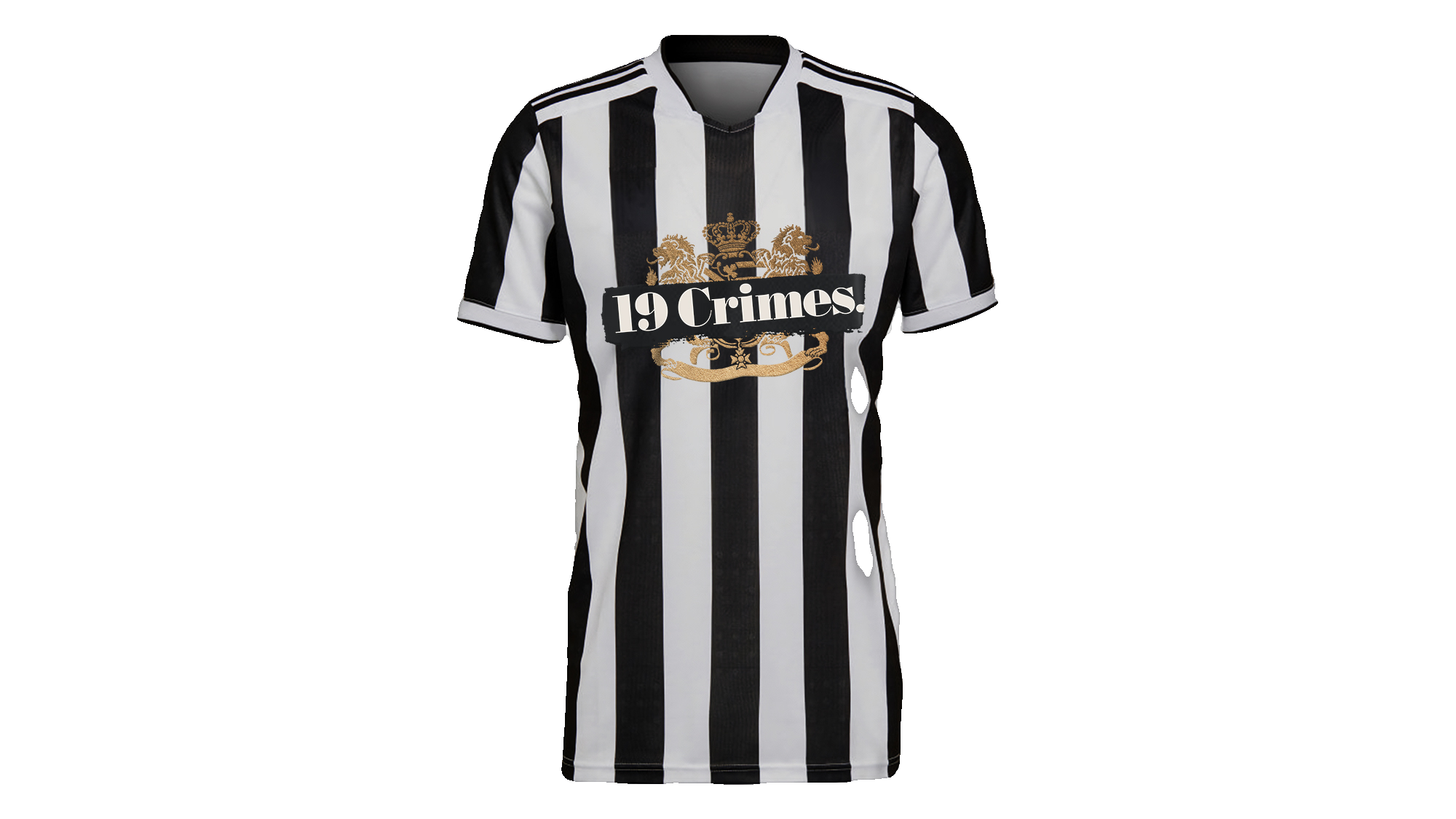 19 Crimes Soccer Jersey · Black/White Stripe