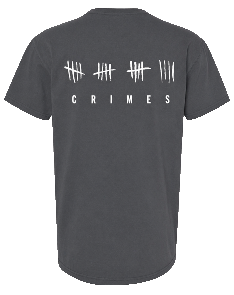 Tally Marks Tee (back print) · Charcoal